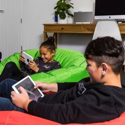 Kids on fibre broadband